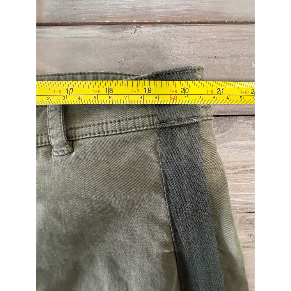 Anthropologie Olive Green Utility Tech Jogger Pants Contrast Stripe Womens 18W - Picture 7 of 11
